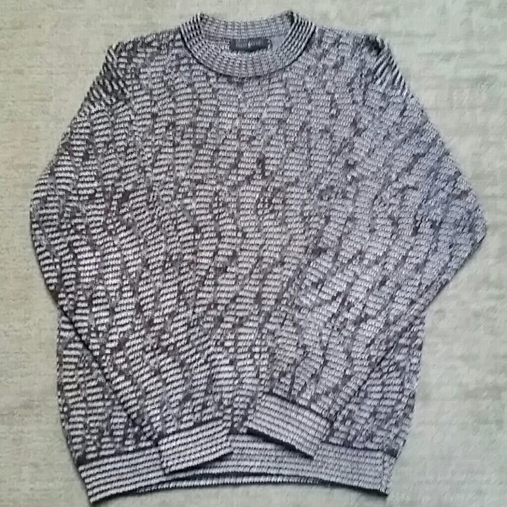 Jhane Barnes multicolor sweater linen acrylic blen